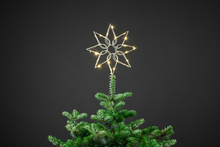 Toppstjerne med 20 mikro-LED 20 cm
